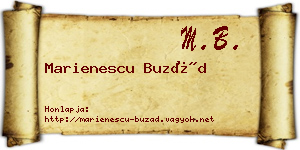 Marienescu Buzád névjegykártya